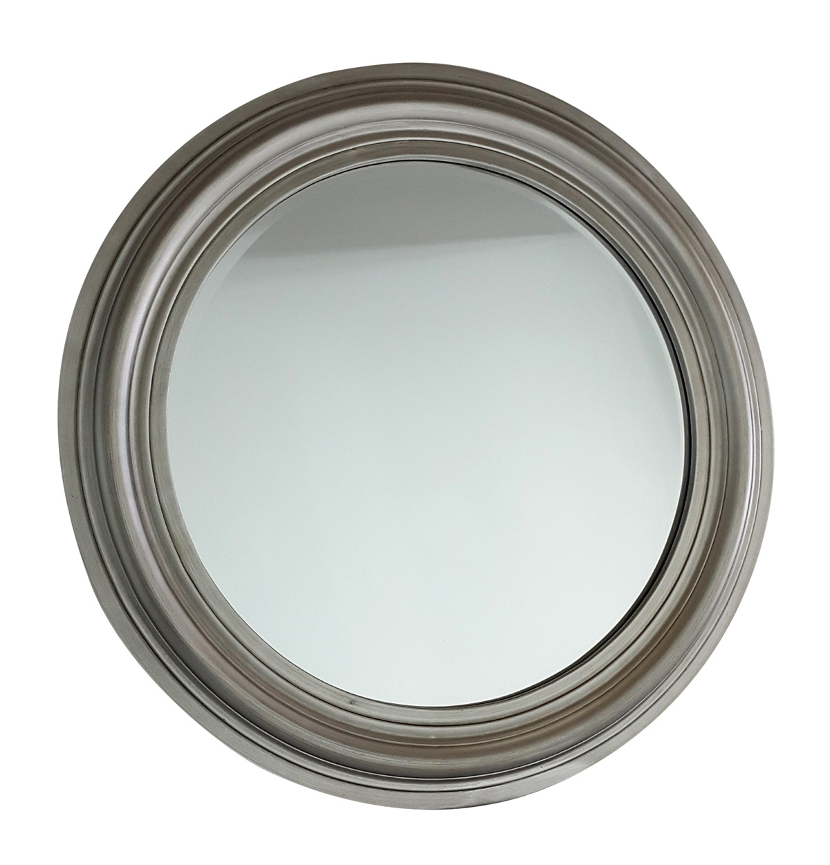 Antique Silver Round Mirror                                        