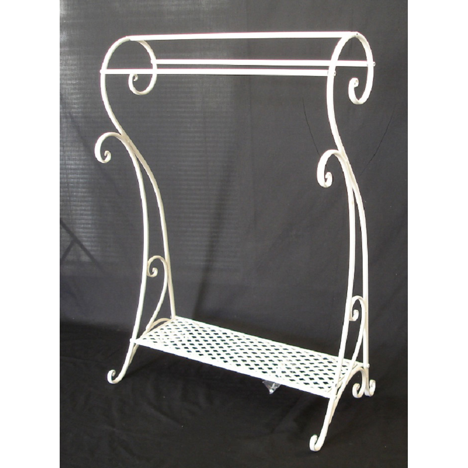 Metal Towel Rail  - White 