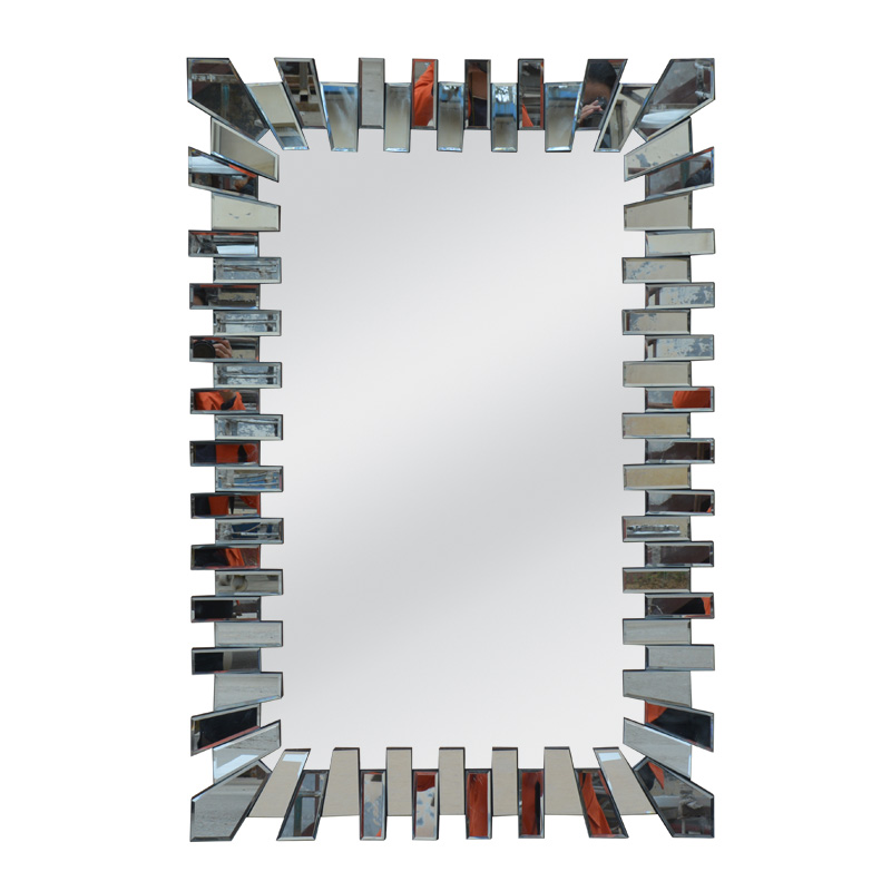 Rectangular Mirror with mirror side pirces