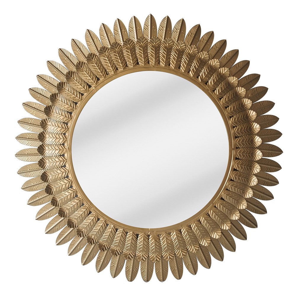  METAL LEAF MIRROR GOLD  