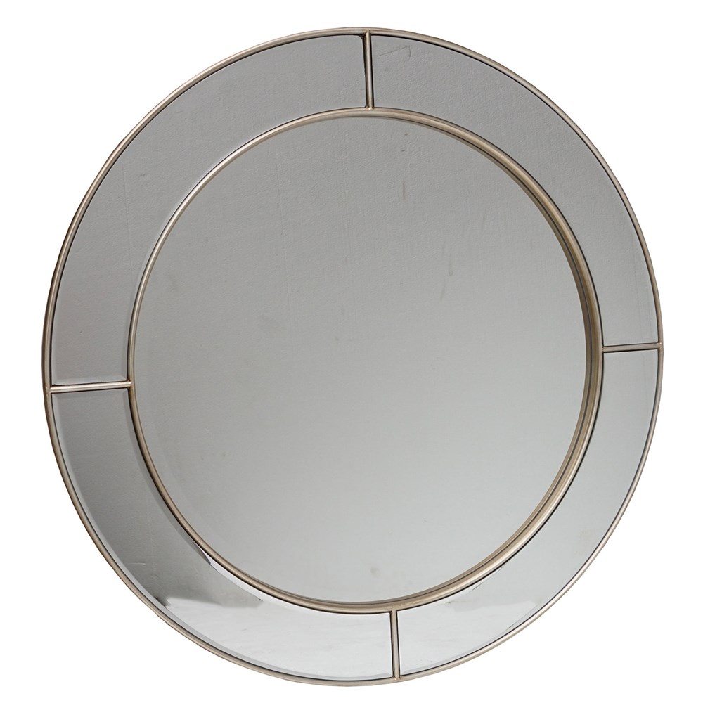 BEVELED CENTRE ROUND MIRROR   