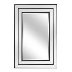 Modern styling Black frame with bevel mirror