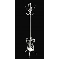 Metal Coat Stand - White   