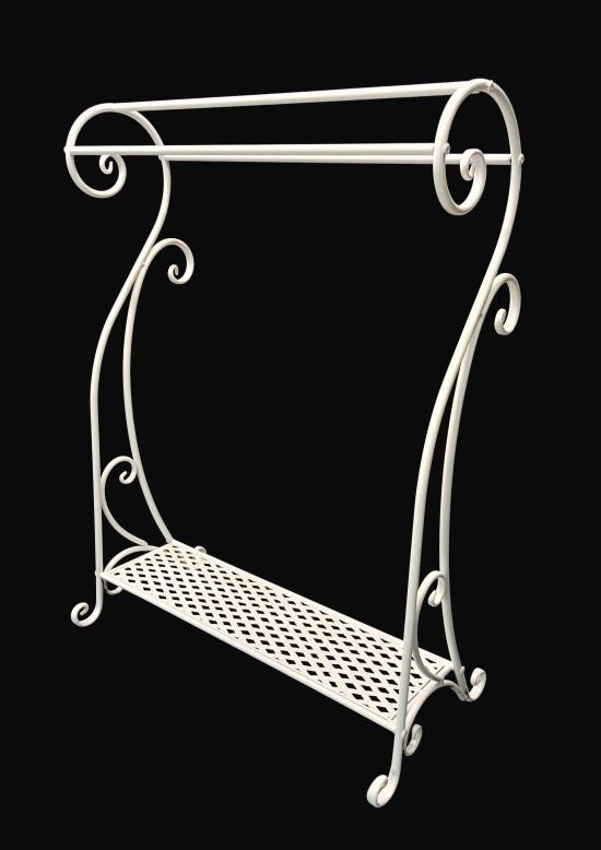 Metal Towel Rail  - White 