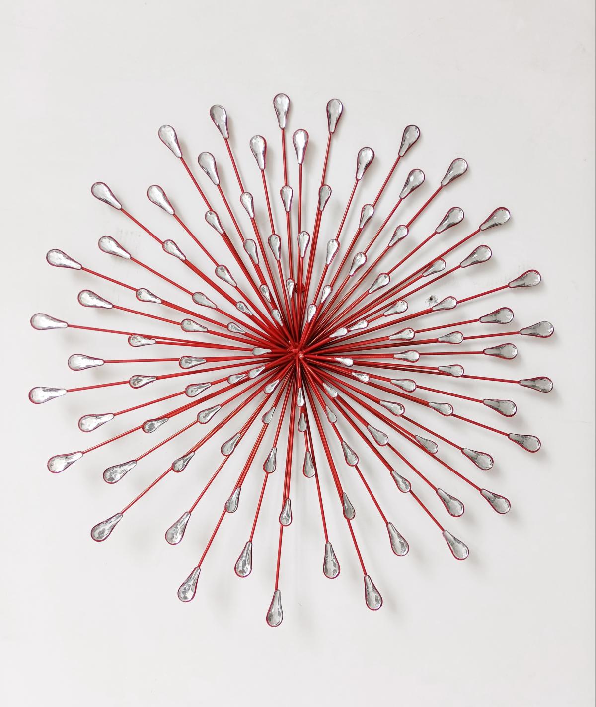 Wall Art Decor  Red - Star Burst 